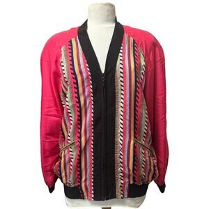 Vintage 80s Silk Jacket Windbreaker